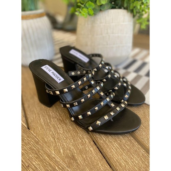 Steve Madden Shoes - (Sold) Steve Madden Motley Stud Mule Sandal NWOT